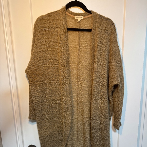 Silence + Noise Open Cardigan – Brown, Medium - Picture 1 of 4